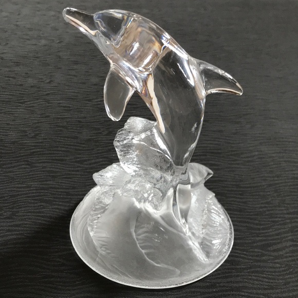 Cristal D’Arques 24% Lead Dolphin Figurine - Picture 1 of 7